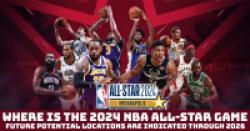 Where is the 2024 NBA All-Star Game | Future potential locations are indicated through 2026